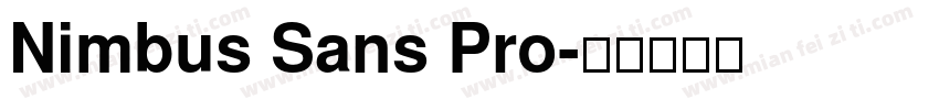 Nimbus Sans Pro字体转换